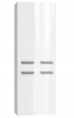 Szafka łazienkowa ATRI 2D 1K 60CM - Biel Połysk