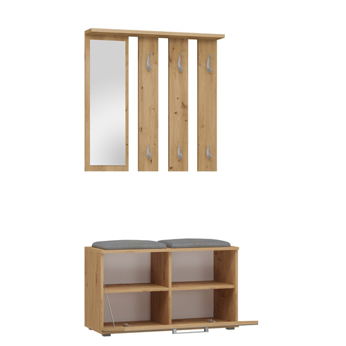 Garderoba przedpokojowa PALO - Dąb Artisan