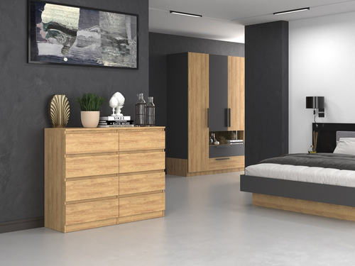 Komoda MALWIN S8 120CM - Dąb Artisan