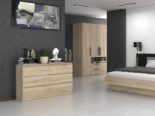 Komoda MALWIN S6 140CM - Dąb Sonoma