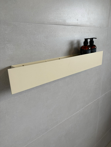 Półka Łazienkowa pod prysznic, do łazienki DECOLLO 60CM - Kolor Kość słoniowa