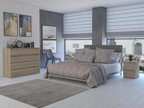 Komoda MALWIN S8 120CM - Dąb Sonoma