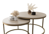 Zestaw dwóch okrągłych stolików MJU GOLD - Kaszmir