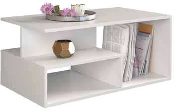 Stolik kawowy ława GANBIS - Biel Mat