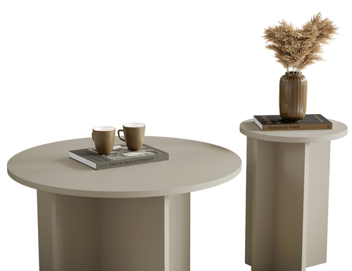 Stolik kawowy okrągły TAVO 70cm - Kaszmir