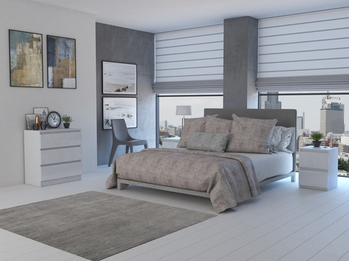 Komoda MALWIN S3 70CM - Biel Połysk