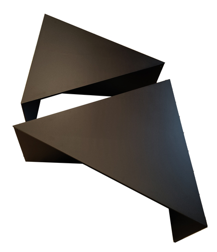 Stolik kawowy metalowy TRIANGOLO - Czarny