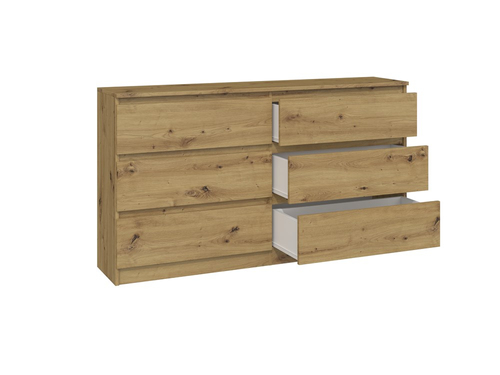 Komoda MALWIN S6 140CM - Dąb Artisan