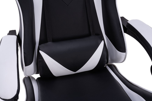 Fotel gamingowy obrotowy ARES - Biały