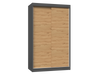 Szafa Przesuwna Dwudrzwiowa GAIKO 120CM - Antracyt/ Dąb Artisan