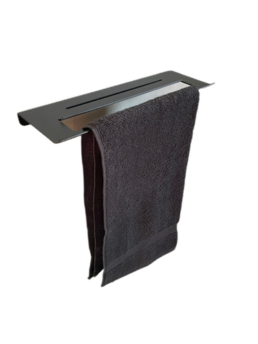 Wieszak Uchwyt na ręcznik wiszący MODERNO - Czarny