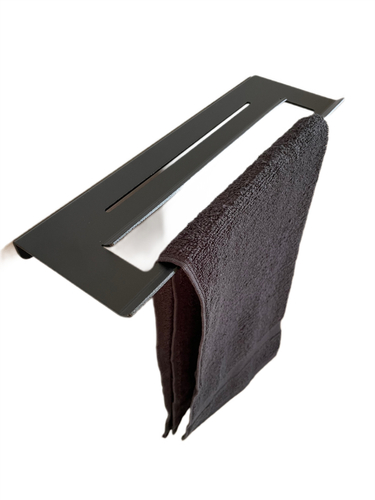 Wieszak Uchwyt na ręcznik wiszący MODERNO - Czarny