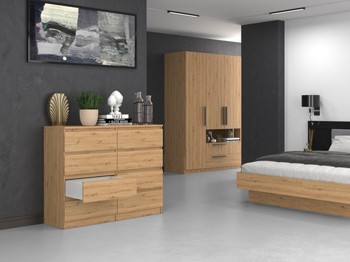 Komoda MALWIN S8 120CM - Dąb Artisan