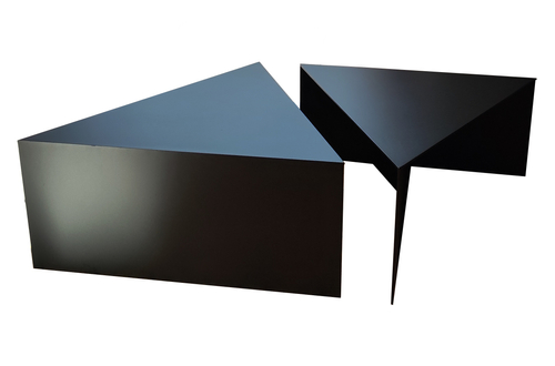 Stolik kawowy metalowy TRIANGOLO - Czarny