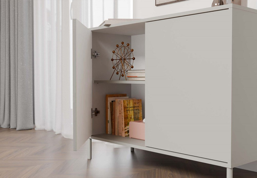 Komoda z Lamelami 103cm MISEL 2LG - Kaszmir