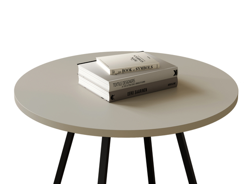 Stolik kawowy okrągły VERSO 50cm - Kaszmir