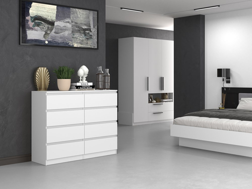 Komoda MALWIN S8 120CM - Biel Mat