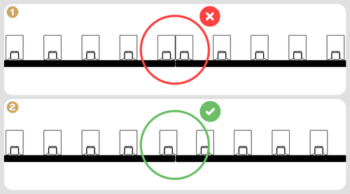 Lamele na płycie WALLDAY - 8 sztuk (moduł podstawowy) - 48,4 cm