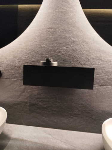 Półka Łazienkowa pod prysznic, do łazienki DECOLLO 20CM - Czarny