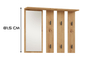Wieszak ścienny z lustrem LARMA - Dąb Artisan