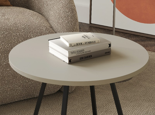 Stolik kawowy okrągły VERSO 50cm - Kaszmir