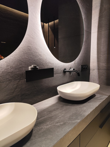 Półka Łazienkowa pod prysznic, do łazienki DECOLLO 20CM - Czarny