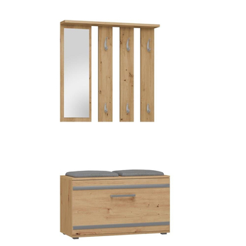 Garderoba przedpokojowa PALO - Dąb Artisan