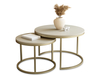 Zestaw dwóch okrągłych stolików MJU GOLD - Kaszmir