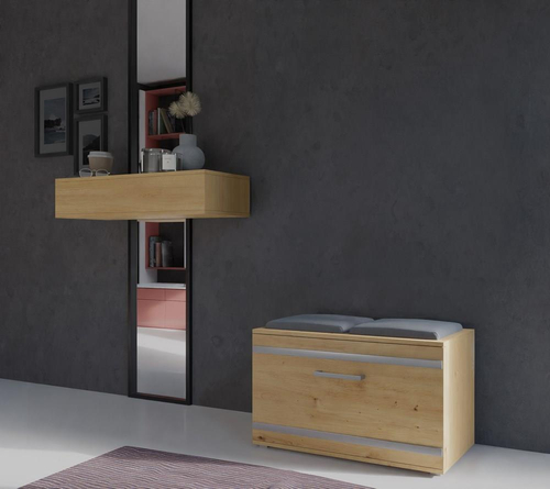 Szafka na obuwie z siedziskiem PALO - Dąb Artisan