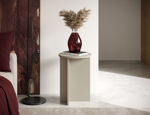 Stolik kawowy okrągły TEVO 35cm - Kaszmir