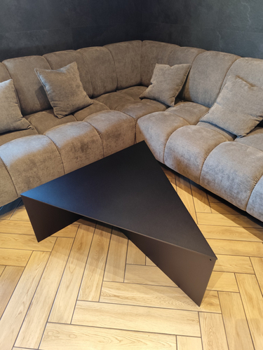 Stolik kawowy metalowy TRIANGOLO - Czarny