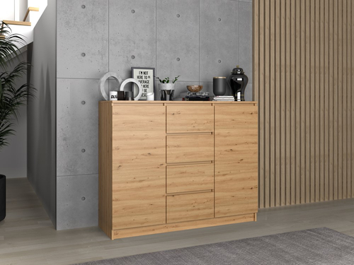 Komoda VITEK D2S4 120CM - Dąb Artisan