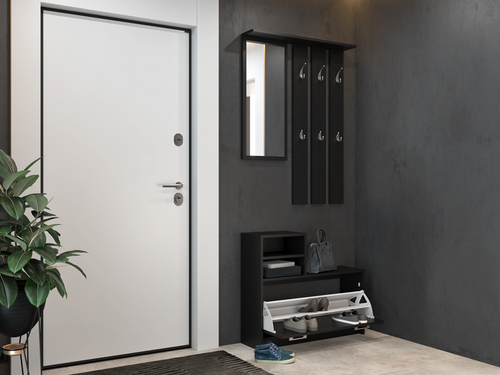 Garderoba przedpokojowa BARTEK - Czerń Mat