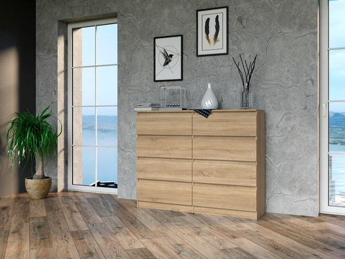 Komoda MALWIN S8 120CM - Dąb Sonoma