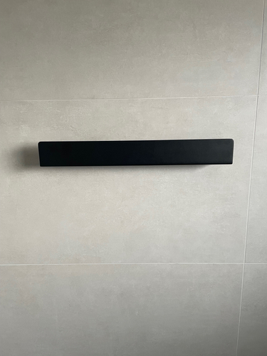 Półka łazienkowa pod prysznic, do łazienki ENTRA - Czarny