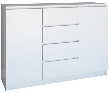 Komoda VITEK D2S4 120CM - Biel Mat