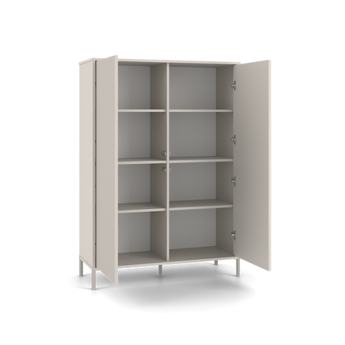 Witryna z lamelami 103cm MISEL 2LG - Kaszmir