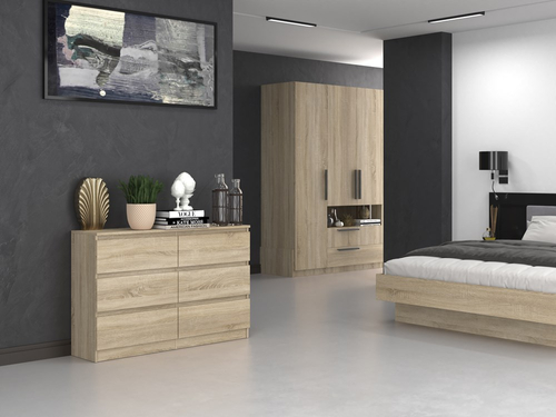 Komoda MALWIN S6 120CM - Dąb Sonoma