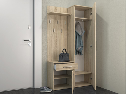 Garderoba przedpokojowa GANTLOR - Dąb Sonoma