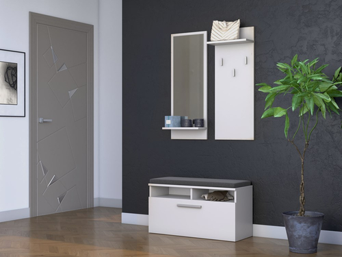 Garderoba przedpokojowa IVARO - Biel Mat