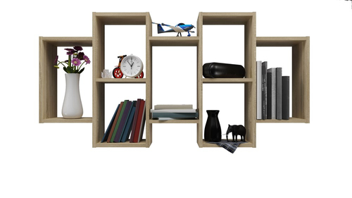 Regał wiszący ścienny RICKY - Dąb Sonoma