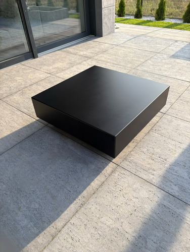 Stolik kawowy ogrodowy kwadratowy MOKKA - Czarny