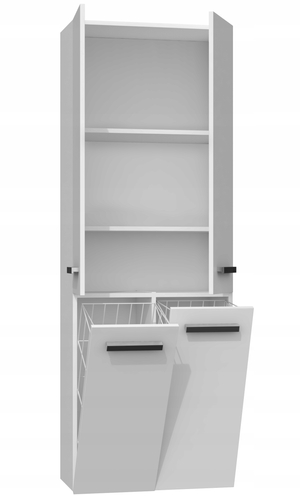 Szafka łazienkowa ATRI 2D 2K 60CM - Biel Mat