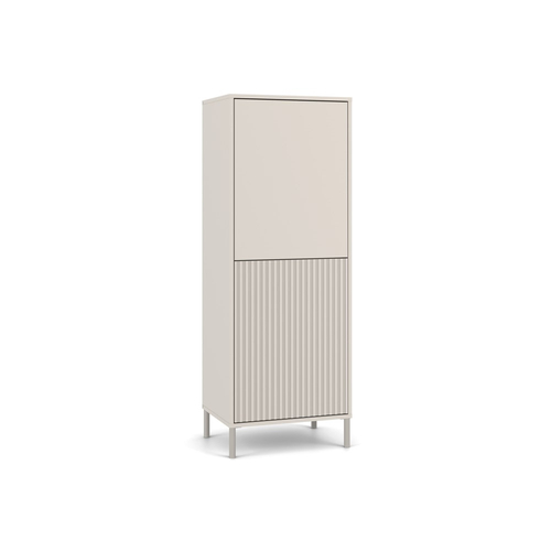 Witryna z lamelami 53cm MISEL 1L1G - Dąb Artisan/Czarny