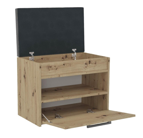 Szafka na obuwie z siedziskiem LARMA MINI - Dąb Artisan