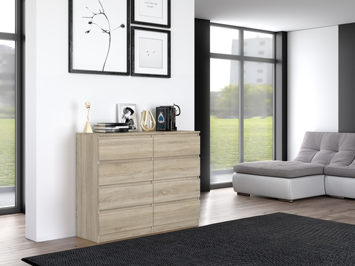 Komoda MALWIN S8 120CM - Dąb Sonoma