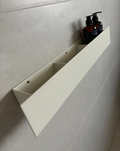 Półka Łazienkowa pod prysznic, do łazienki DECOLLO 60CM - Biel