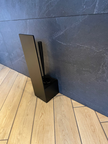 Uchwyt na szczotkę WC FERMARE - Czarny