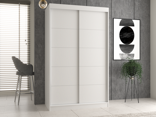 Szafa Przesuwna Dwudrzwiowa ze Szprosami GAIKO 2S 120CM - Biel