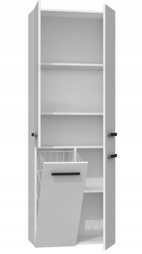 Szafka łazienkowa ATRI 2D 1K 60CM - Biel Mat